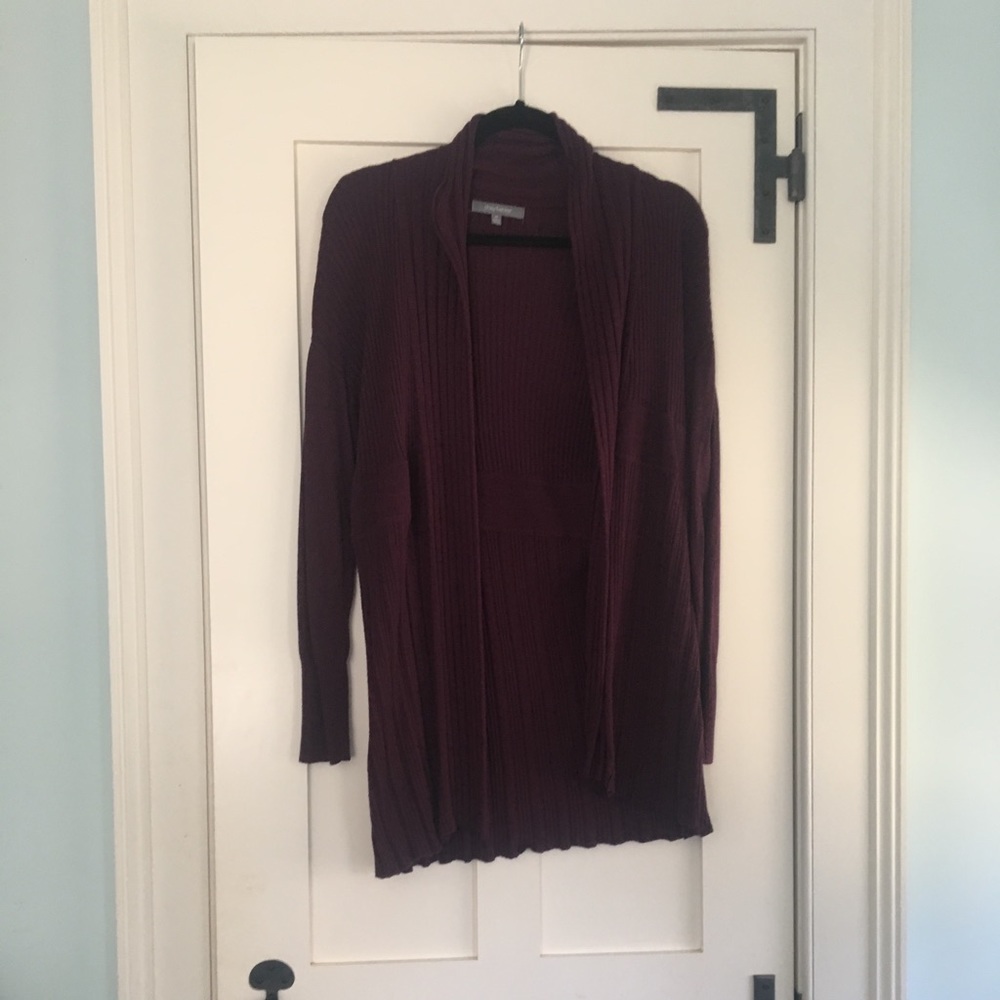 Daisy Fuentes knit Cardigan maroon size medium